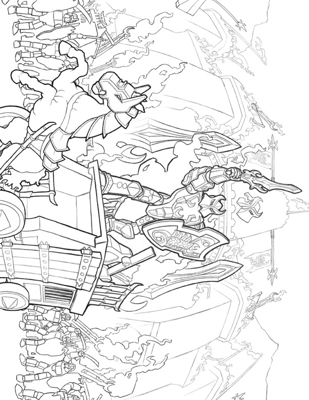 Kids-n-fun.com | Create personal coloring page of Lego Knights coloring
